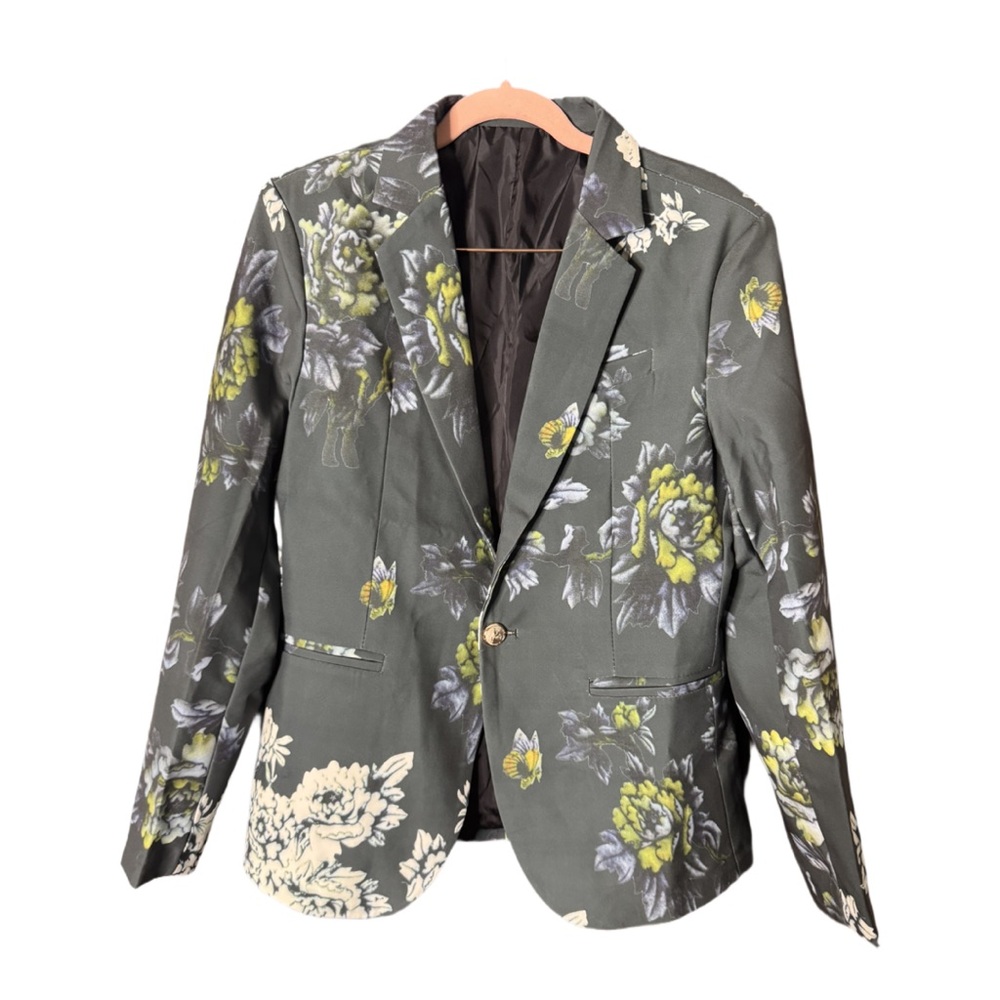 #16 Green Floral Blazer